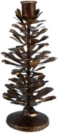 Metal Pinecone Shaped Taper Holder, 3 sizes