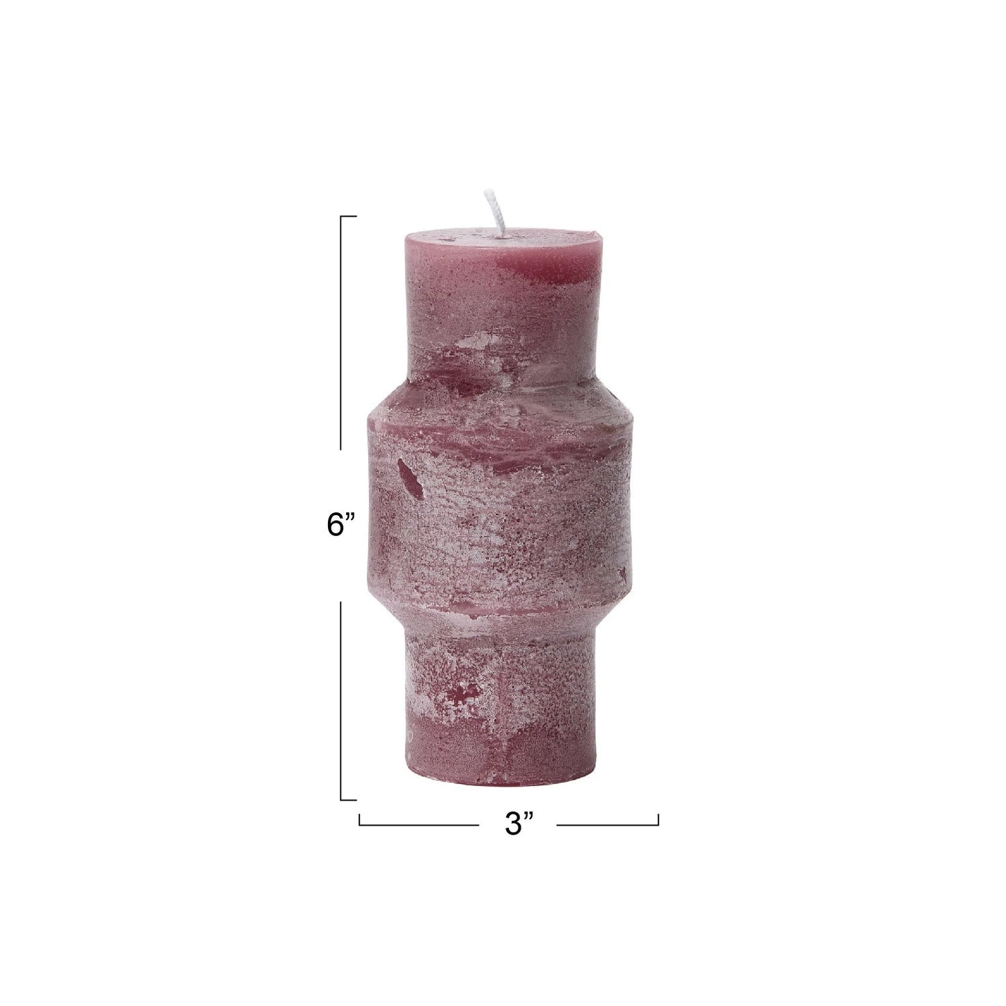 Unscented Totem Pillar Candle, Berry