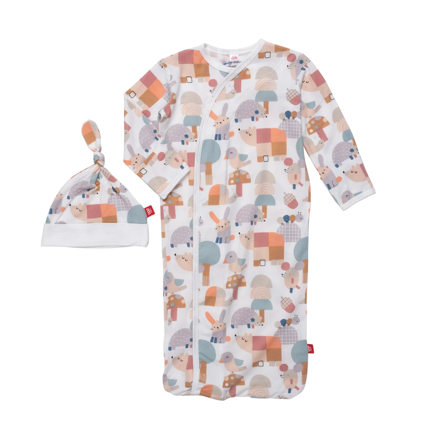 Willow Grove Magnetic Gown + Hat Set NB-3M