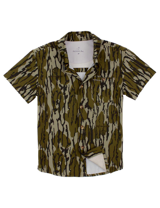 PT Youth Sportsman Field Shirt, Mossy Oak Original Bottomland