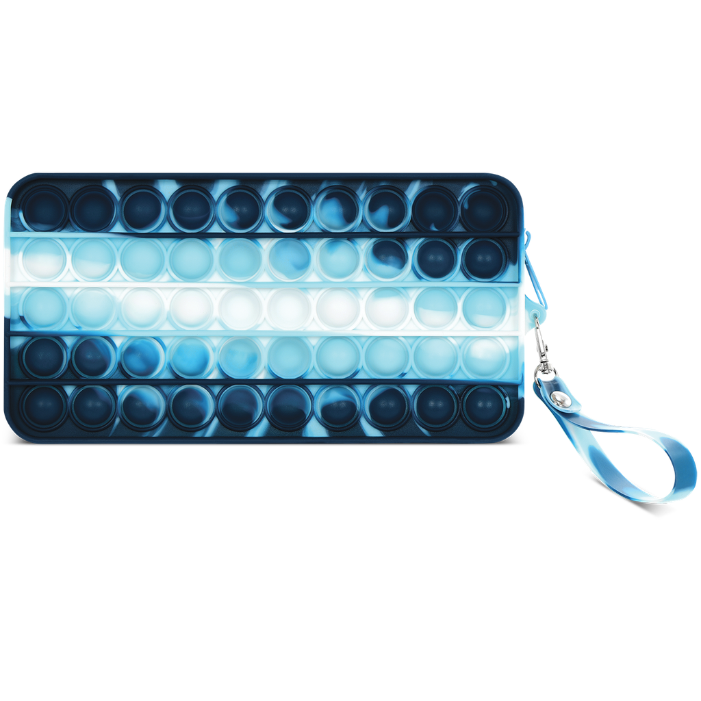 Blue Marble Popper Pencil Pouch