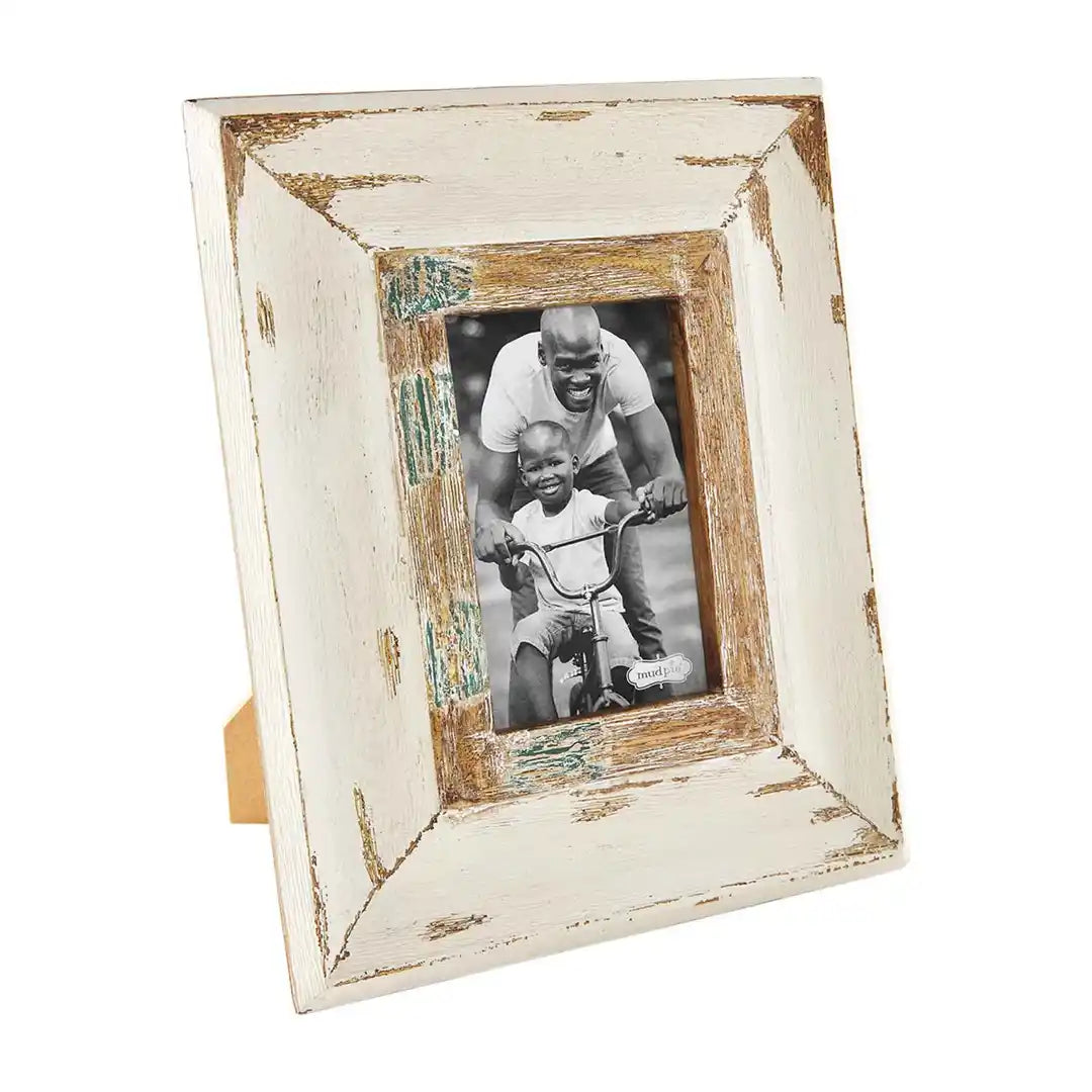 Small Cream Weathered Frame, 4x6