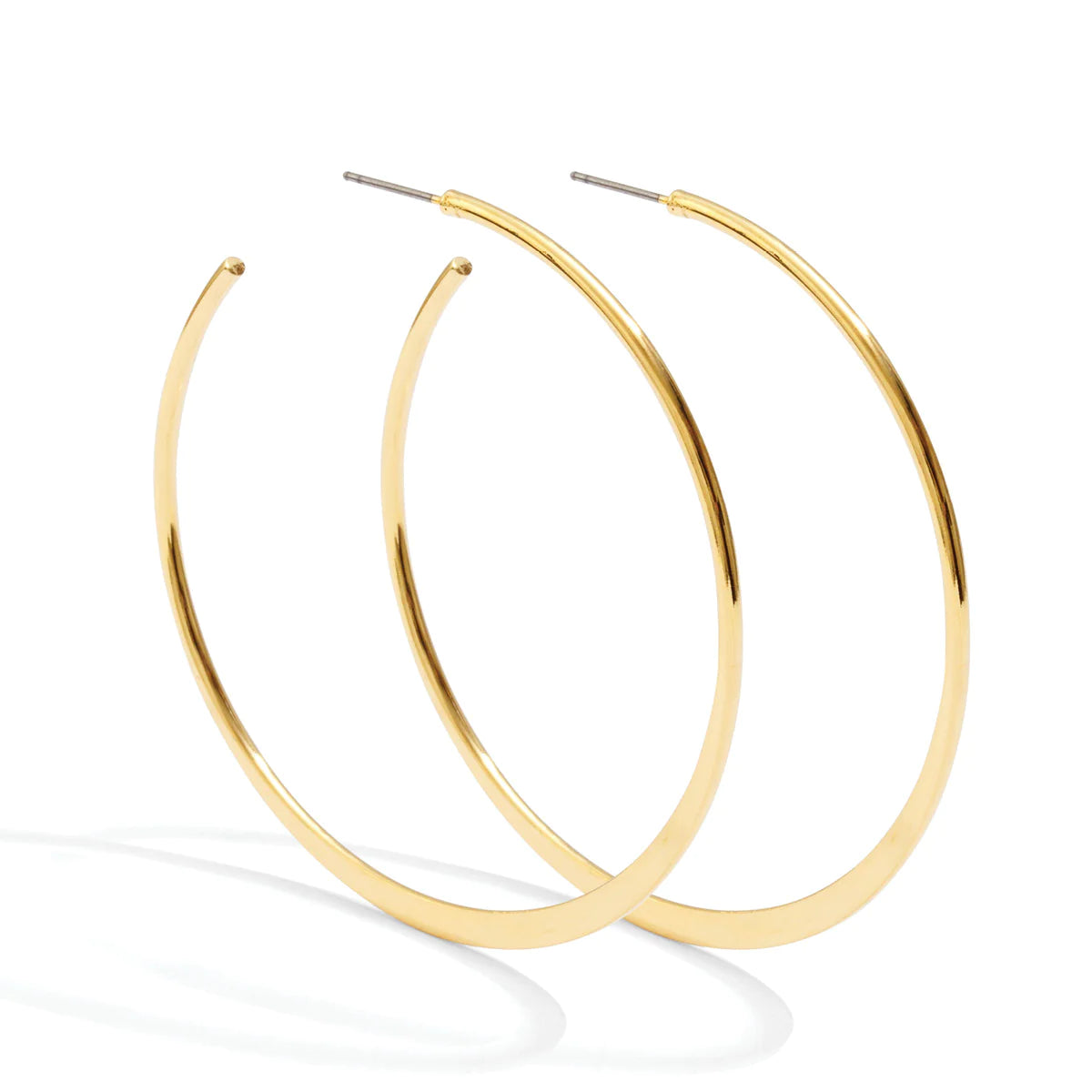 Contemporary Round Hoop Earrings