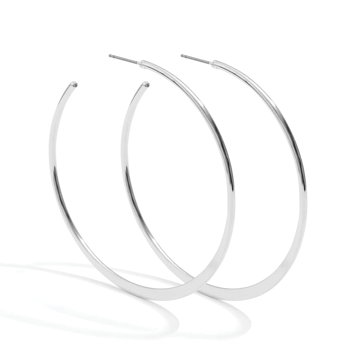 Contemporary Round Hoop Earrings