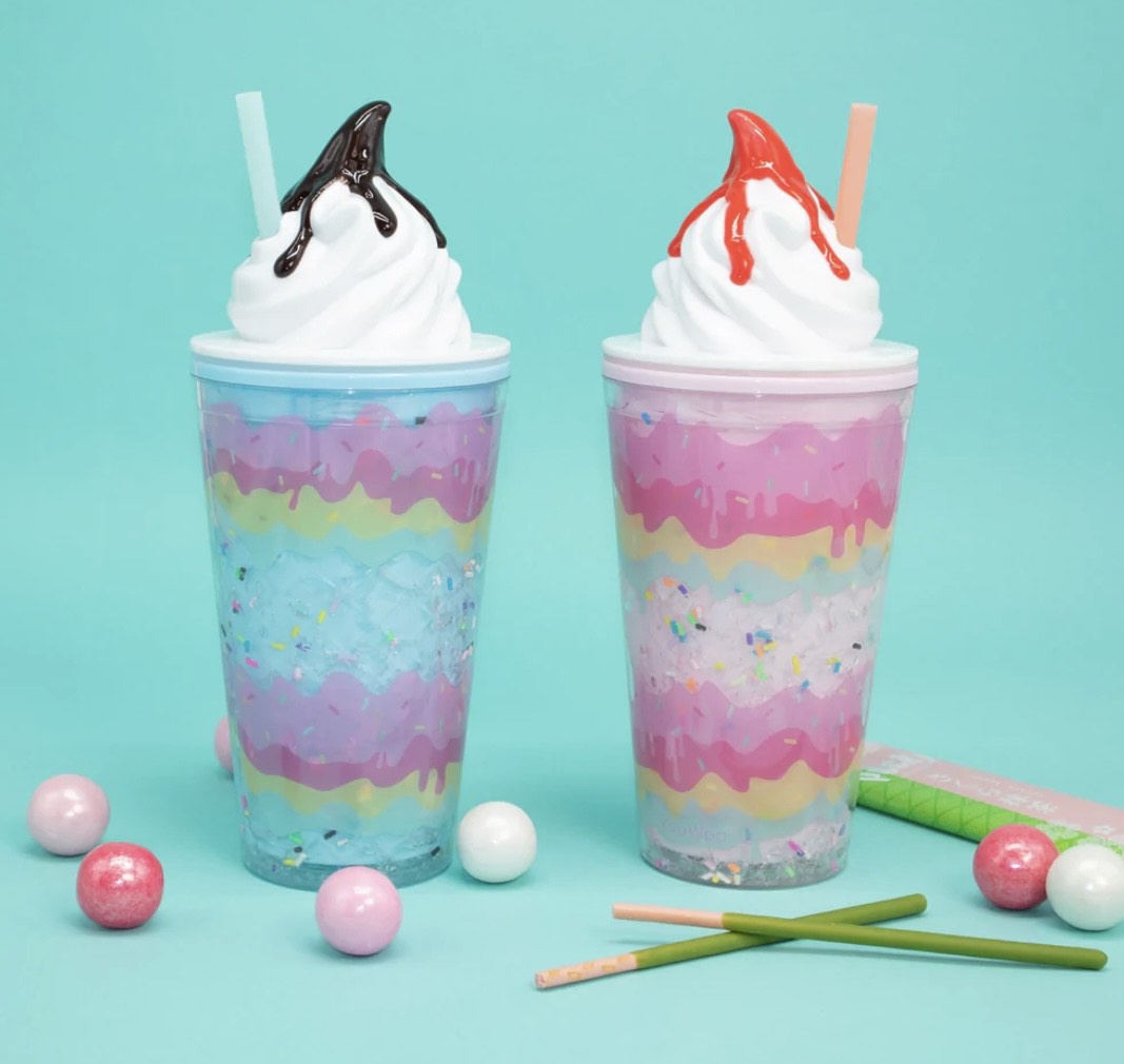 Layered Soft Serve Ice Cream Tumbler- STRAWBERRY