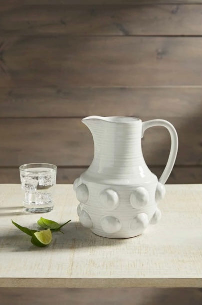 Beaded Terracotta Pitcher