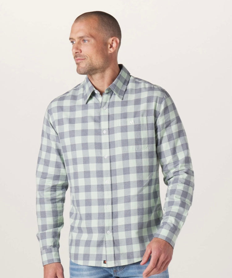 TNB Jasper Button Down Saguaro Check