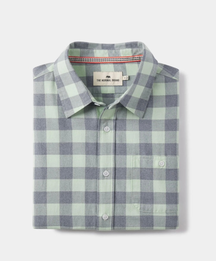 TNB Jasper Button Down Saguaro Check