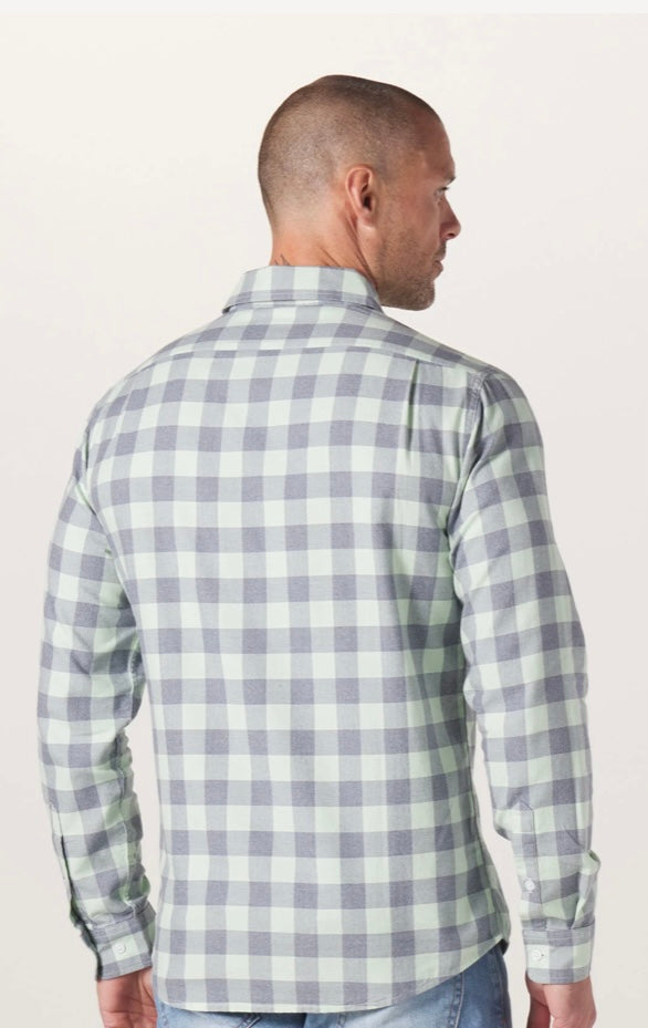 TNB Jasper Button Down Saguaro Check