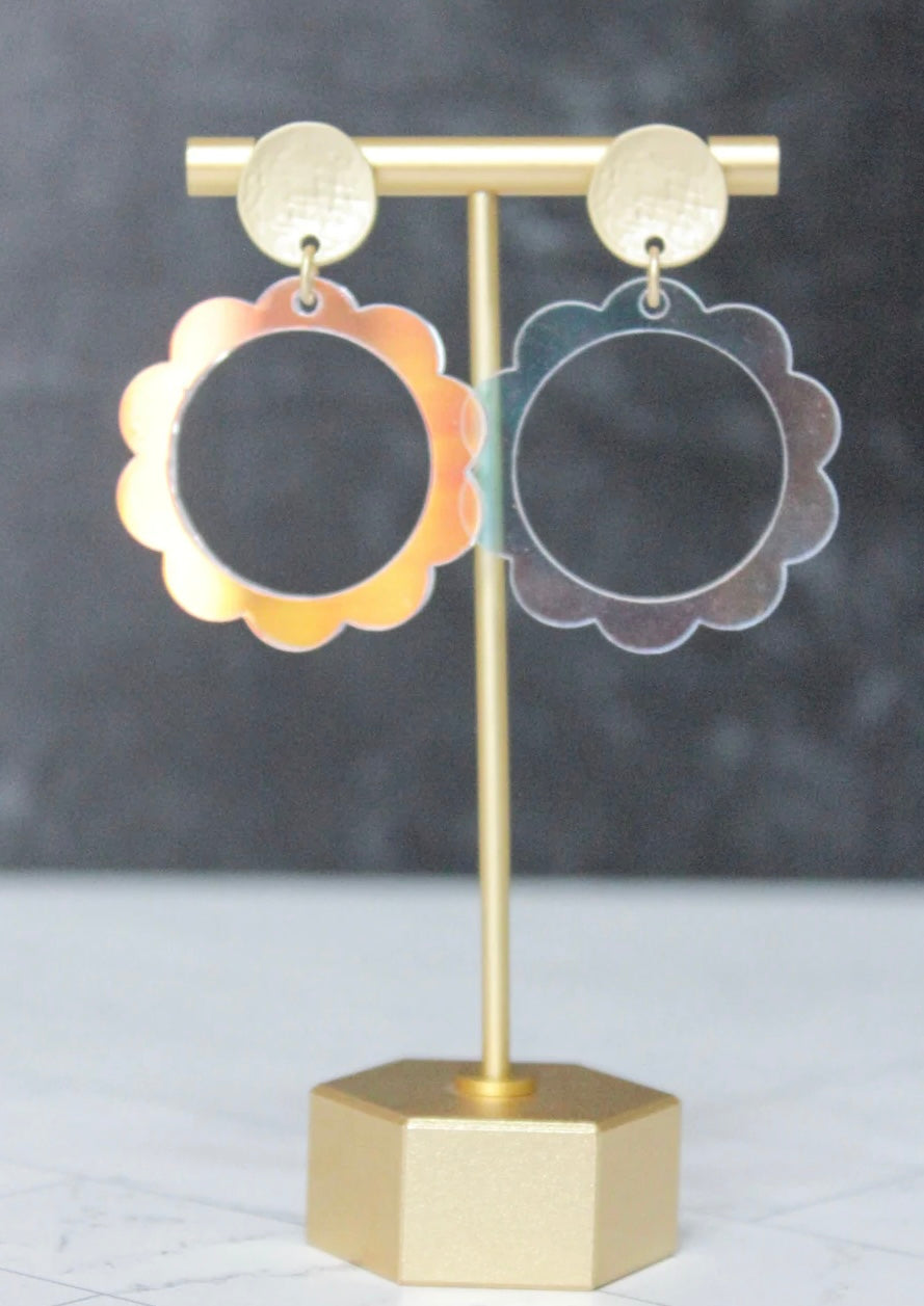 Daisy Earrings- Iridescent