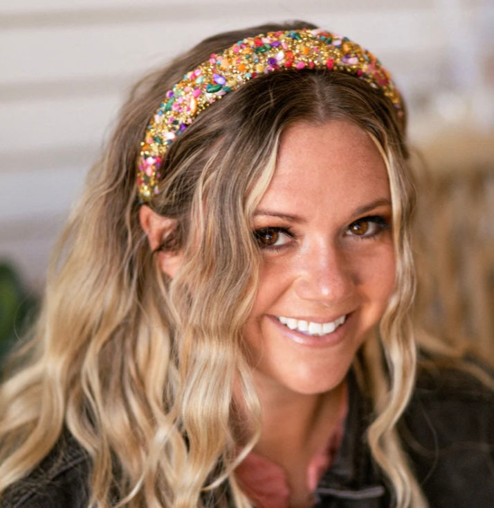 All that Glitters Headband Gold