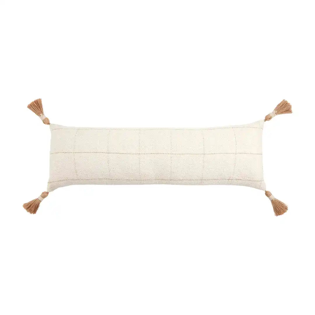 Long Woven Pattern Pillow