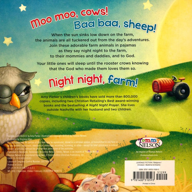Night Night Farm Touch & Feel Book