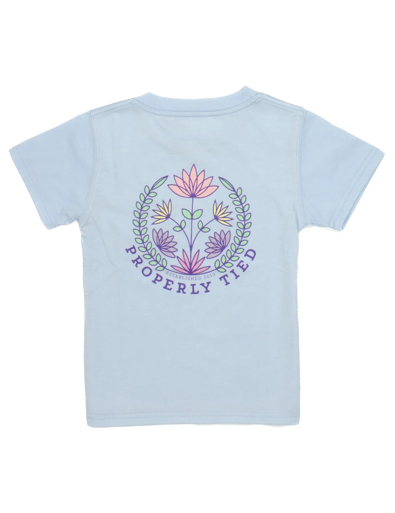 PT Youth Floral SS - Periwinkle