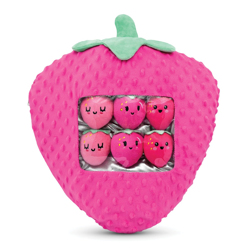 Strawberry Packaging Fleece Plush