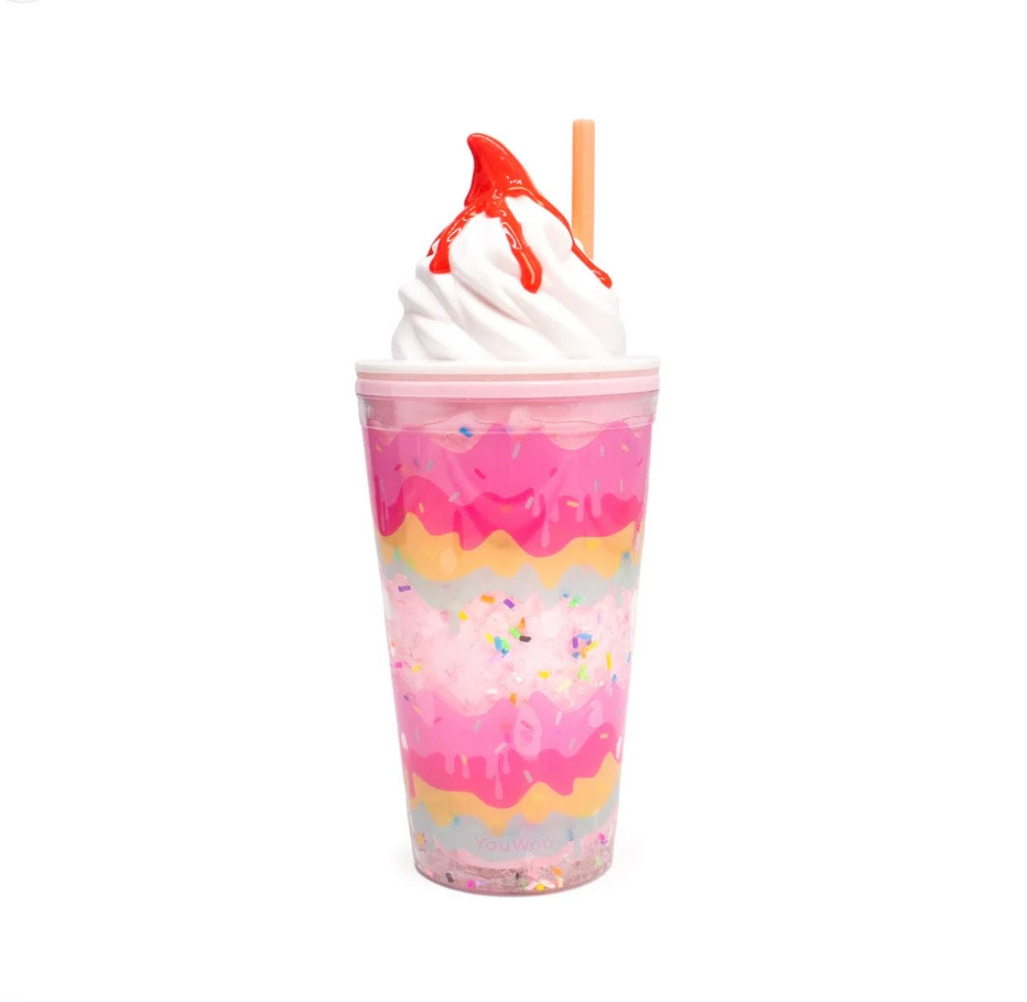 Layered Soft Serve Ice Cream Tumbler- STRAWBERRY