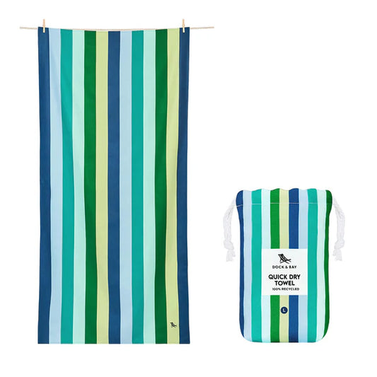 Cabana Beach Quick Dry Towel - Cool Lagoon