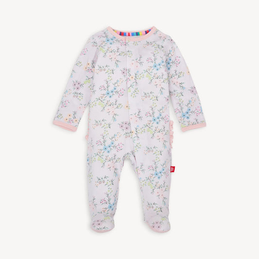 Emily Magnetic Footie with Ruffles