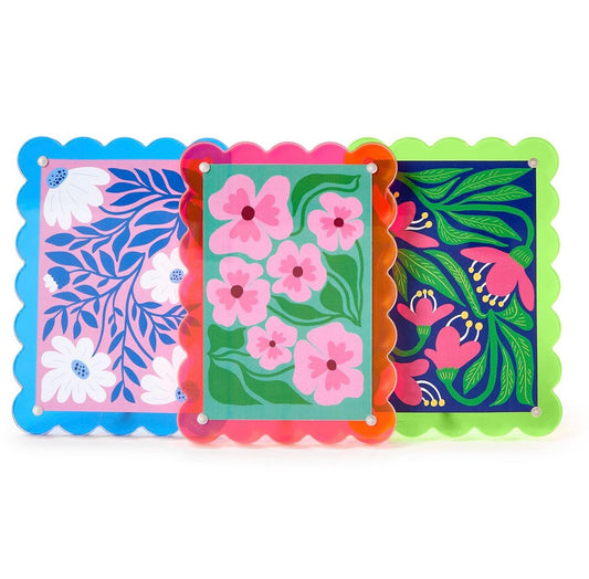 Color Pop 4x6 Acrylic Photo Frame Assorted 3 Colors