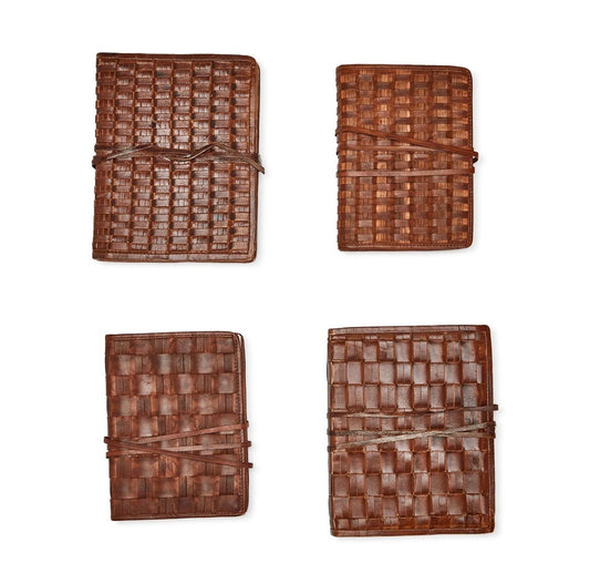 Woven Leather Journal, 2 Sizes