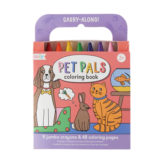 Carry Along Crayon & Coloring Book Set - Pet Pals