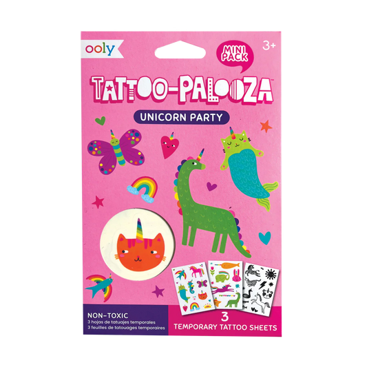 Mini Tattoo Palooza Temporary Tattoos - Unicorn Party
