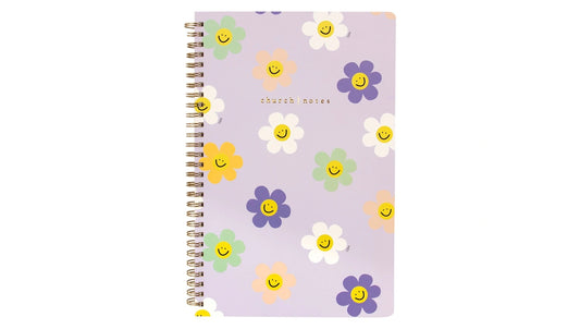Church Notes Notebook - Happy Daisy