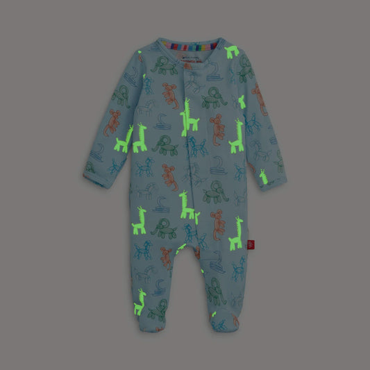 Blue Party Animals Glow in the Dark Magnetic Footie