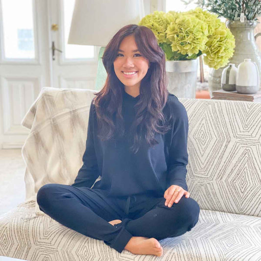 Black Brushed Hacci Joggers