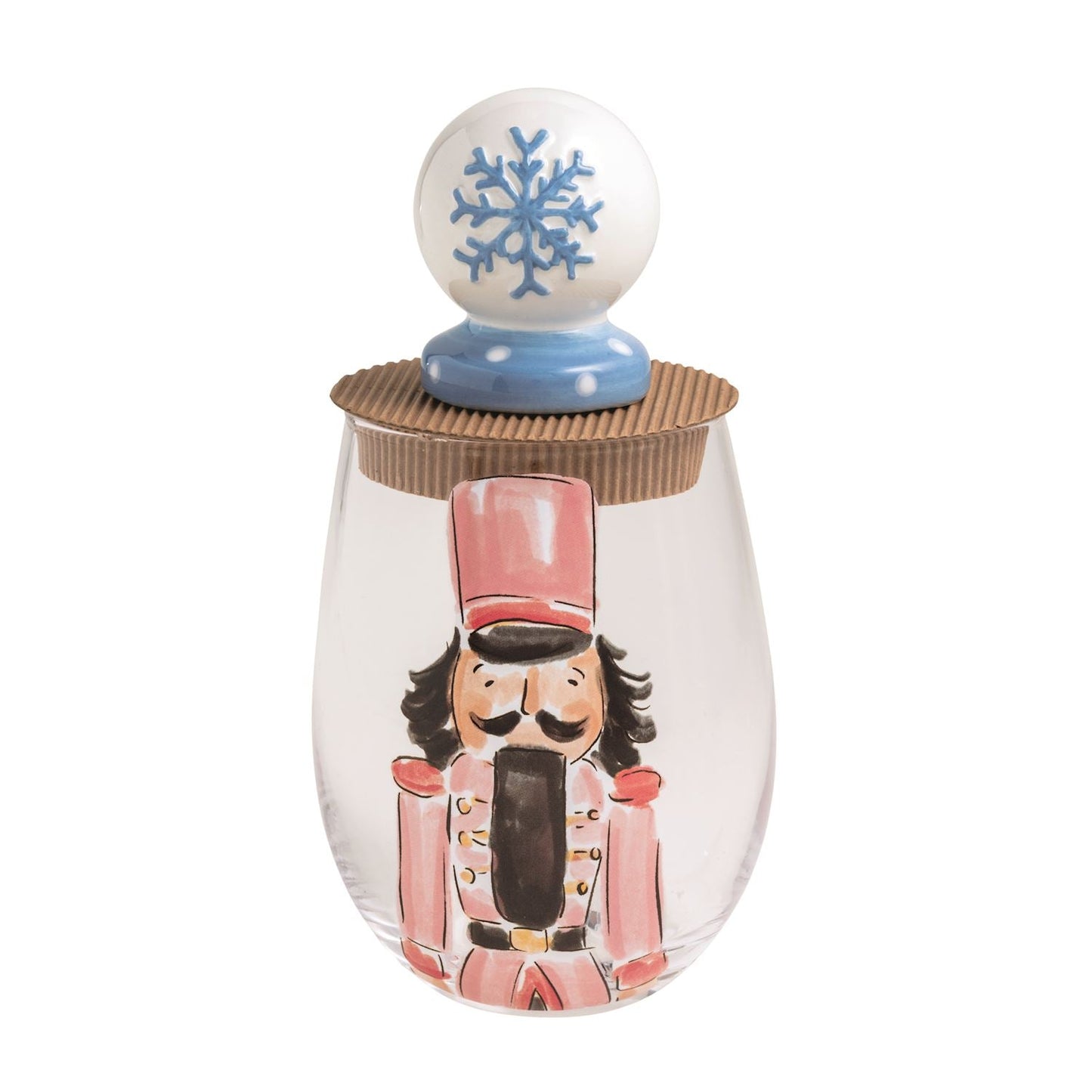 Nutcracker Wine Glass & Stopper Sets, 3 styles