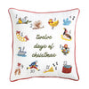 12 Days of Christmas Pillow