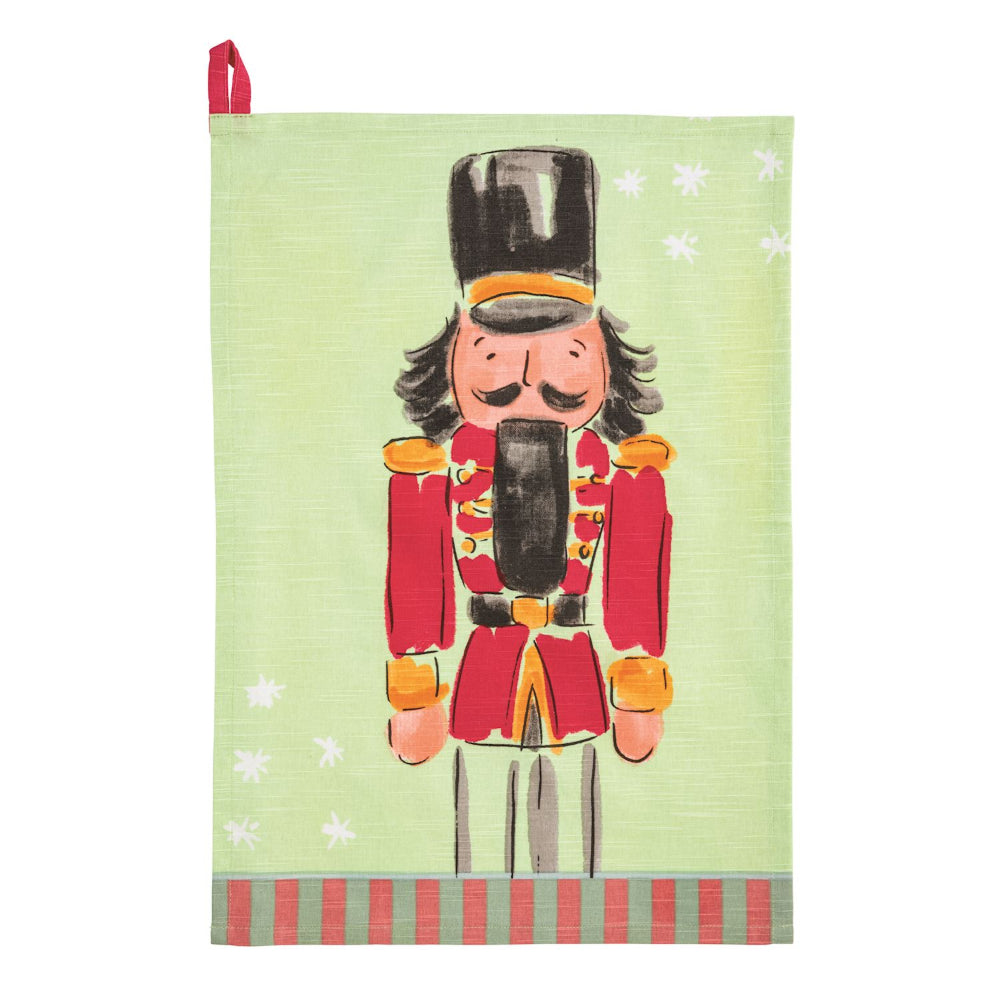 Red Christmas Nutcracker Towel
