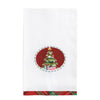 Tree Needlepoint Christmas Towel