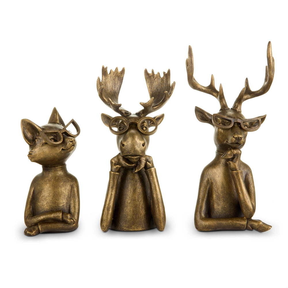 Woodland Chic Animals, 9.25"