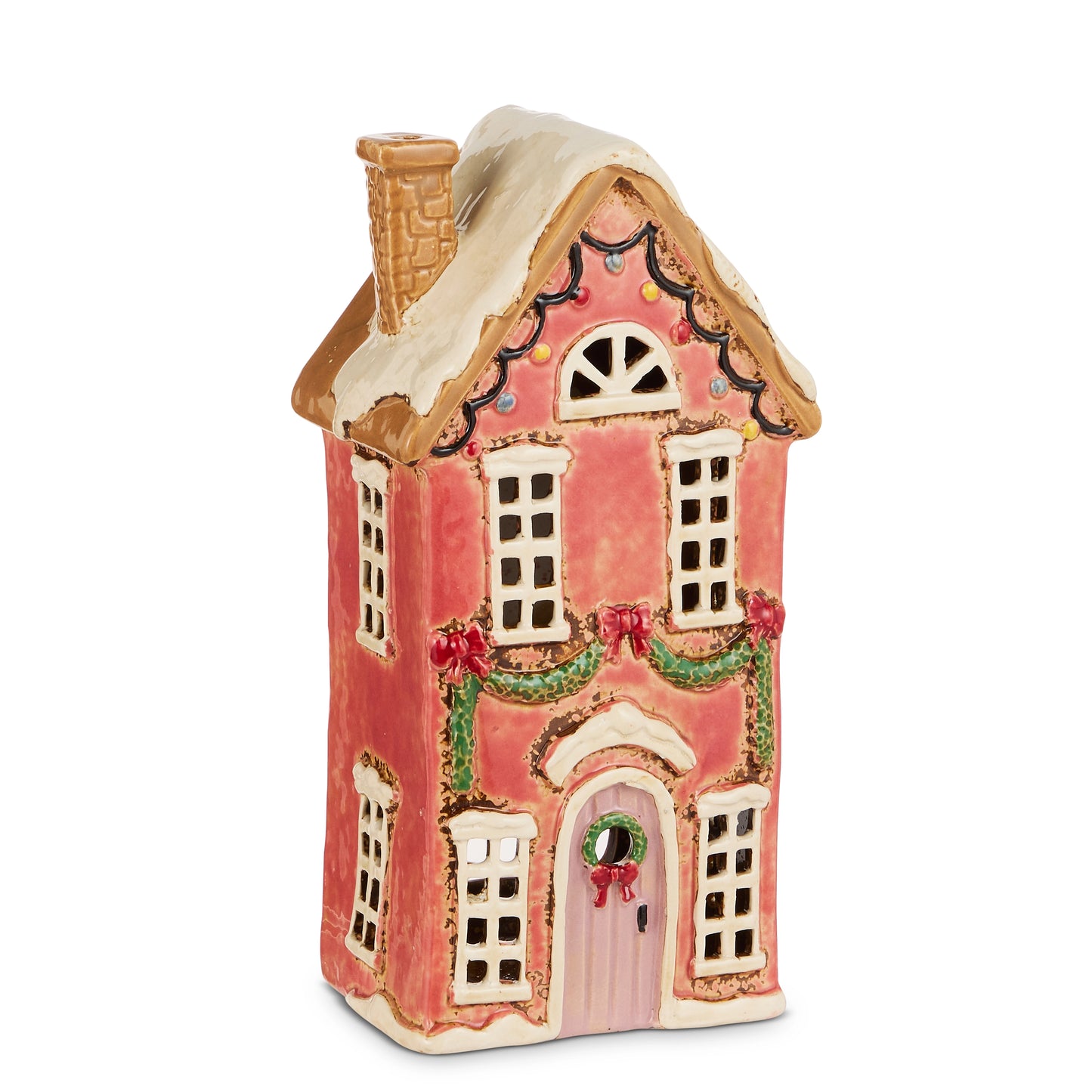 9.25" Pink Ceramic House