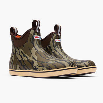 XTRATUF Men’s Mossy Oak Bottomland Ankle Deck Boot