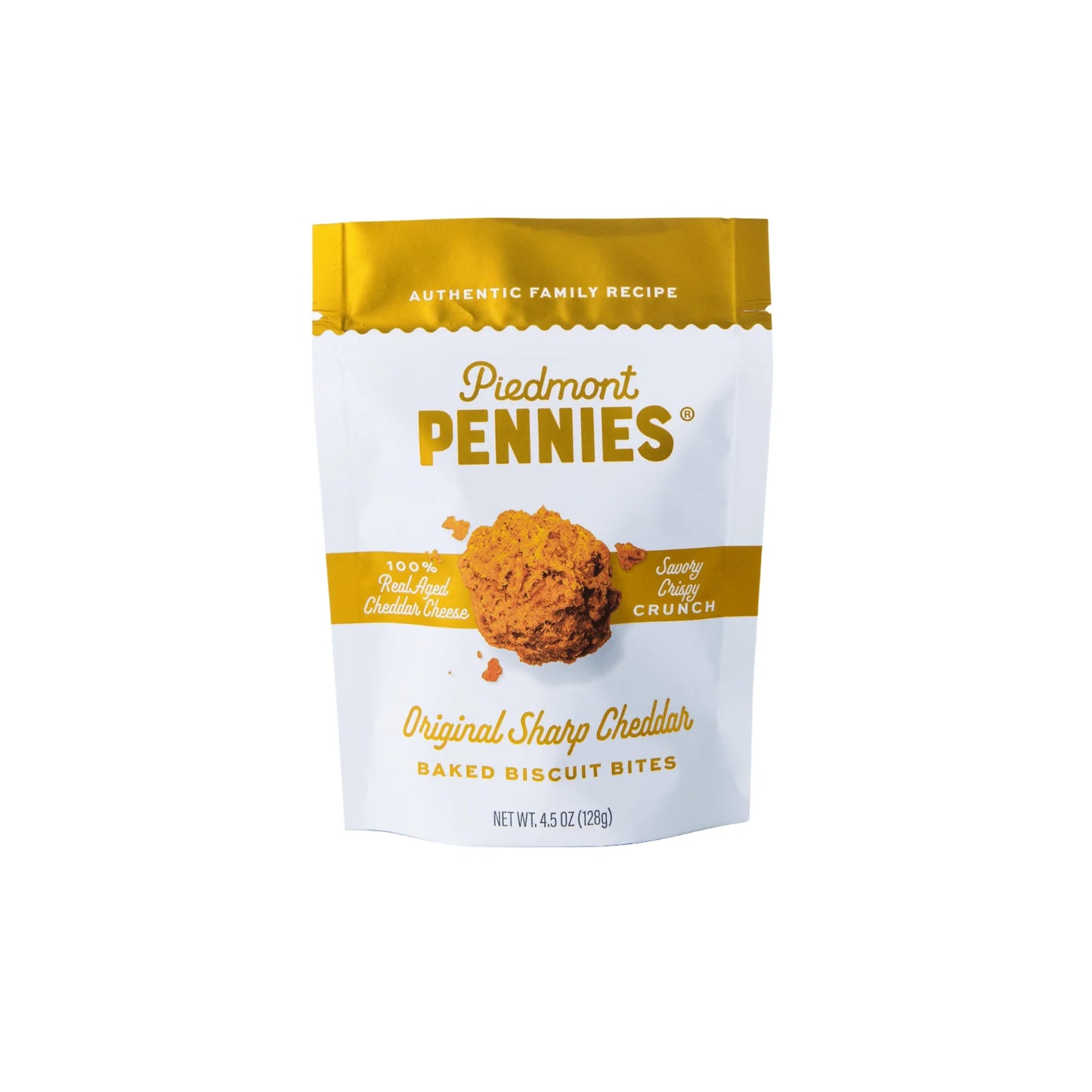 Piedmont Pennies Cheesy Biscuit Bites - Original Sharp Cheddar, Medium Bag