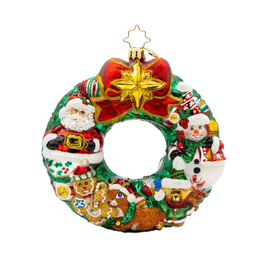 Christopher Radko Jingle All The Way Wreath