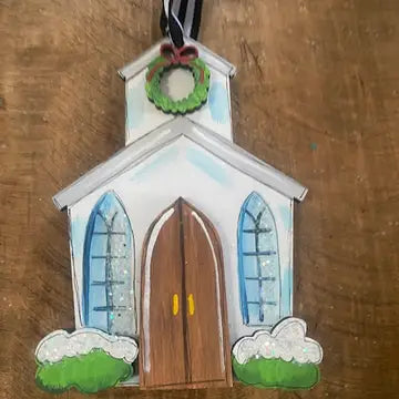 Church Christmas Ornament - Personalizable