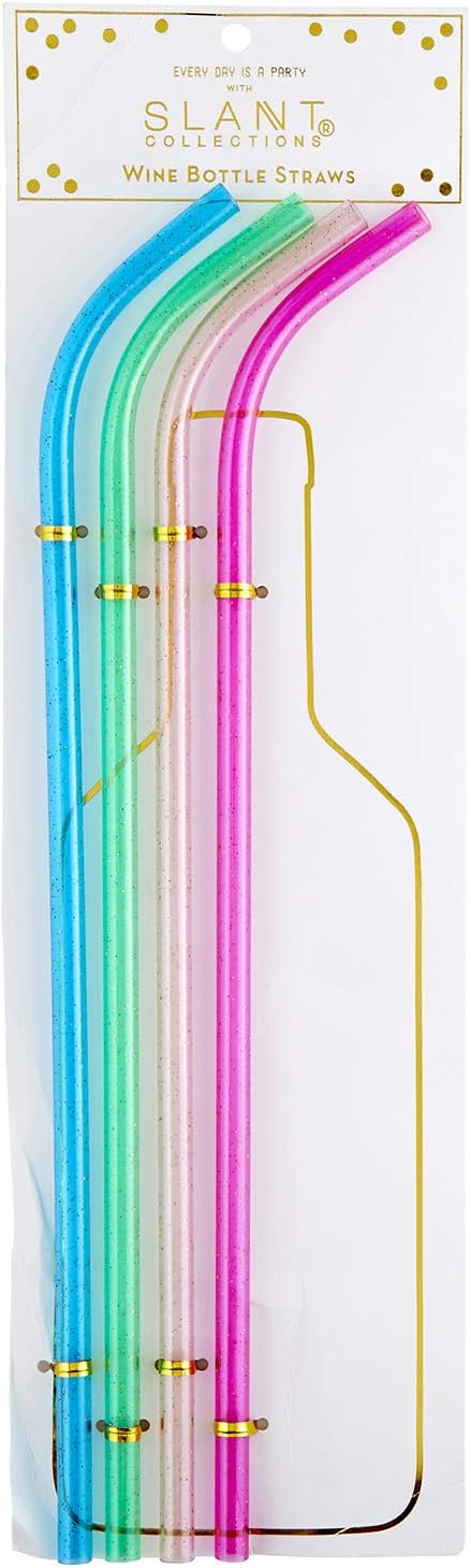 Wine Bottle Straws - Multicolor