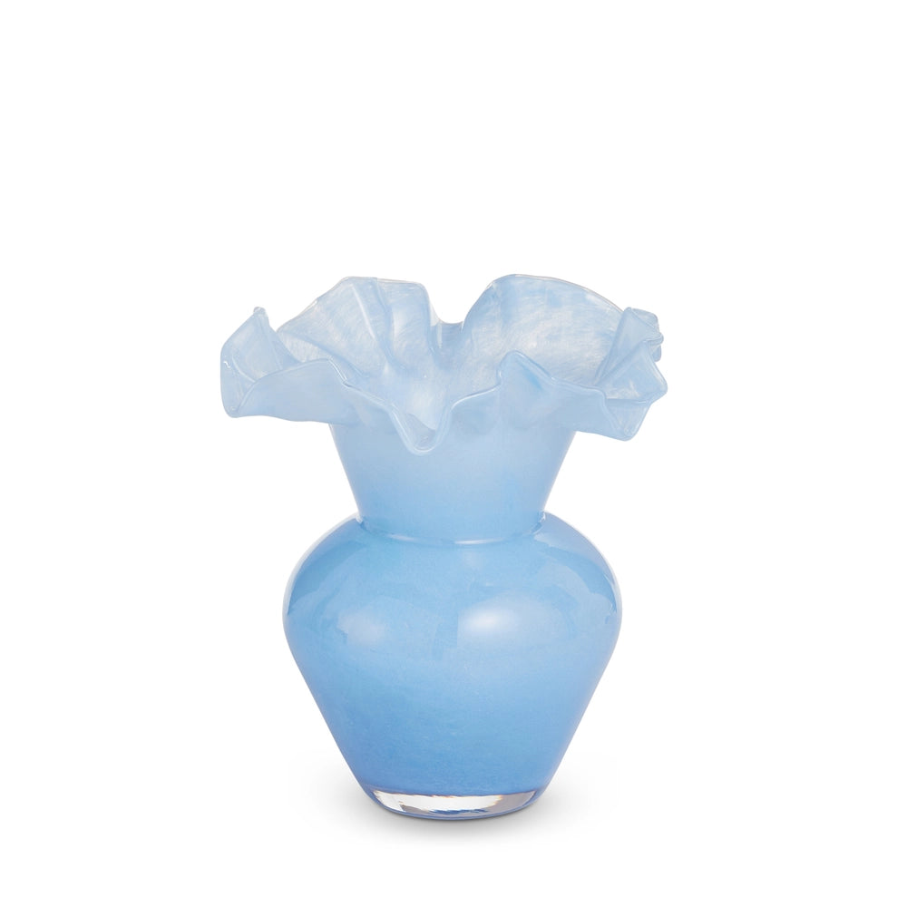 8.5” Blue Organic Vase