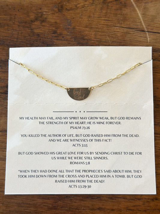 But God Scripture Necklace