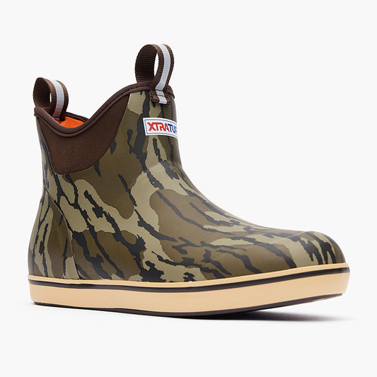 XTRATUF Men’s Mossy Oak Bottomland Ankle Deck Boot