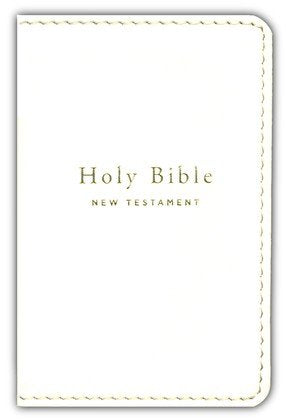 Tiny Testament Bible, White