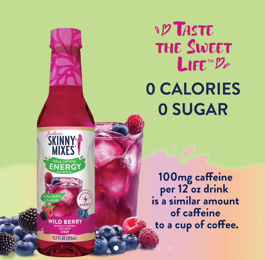 Sugar Free Energy Syrup Wild Berry