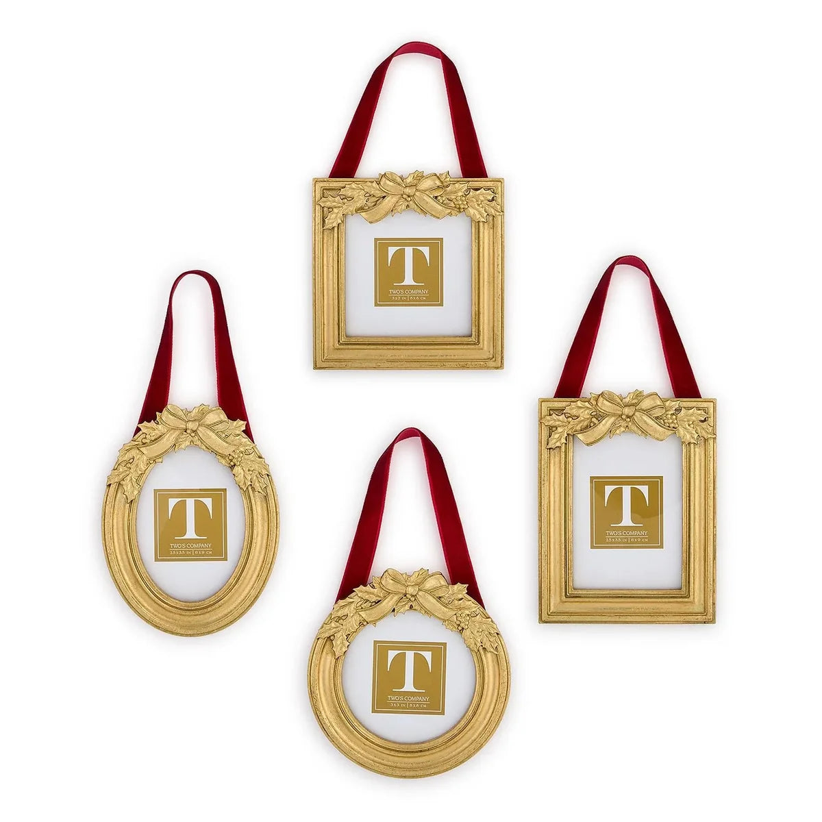 Holly Leaves Hanging Photo Frame/Ornament