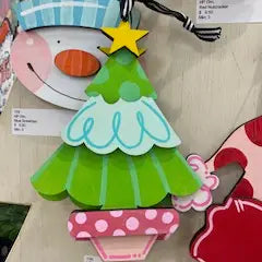 Funky Tree Christmas Ornament - Personalizable