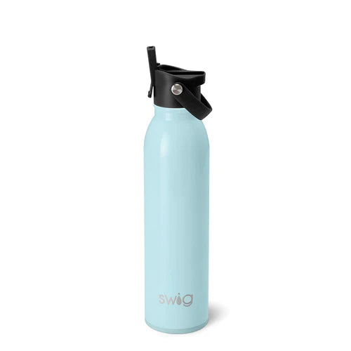 Shimmer Aquamarine Flip and Sip Bottle