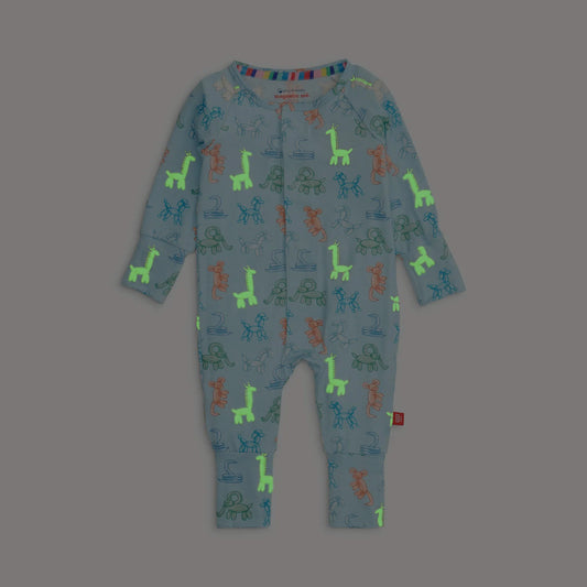 Blue Party Animals Glow in the Dark Magnetic Coverall