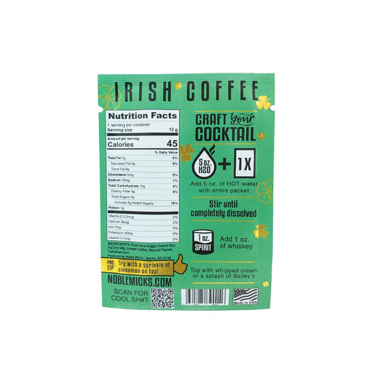 Noble Mick’s Irish Coffee Single Serve